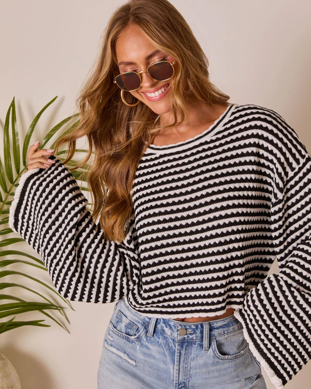 Raymar Contrast Stripe Sweater