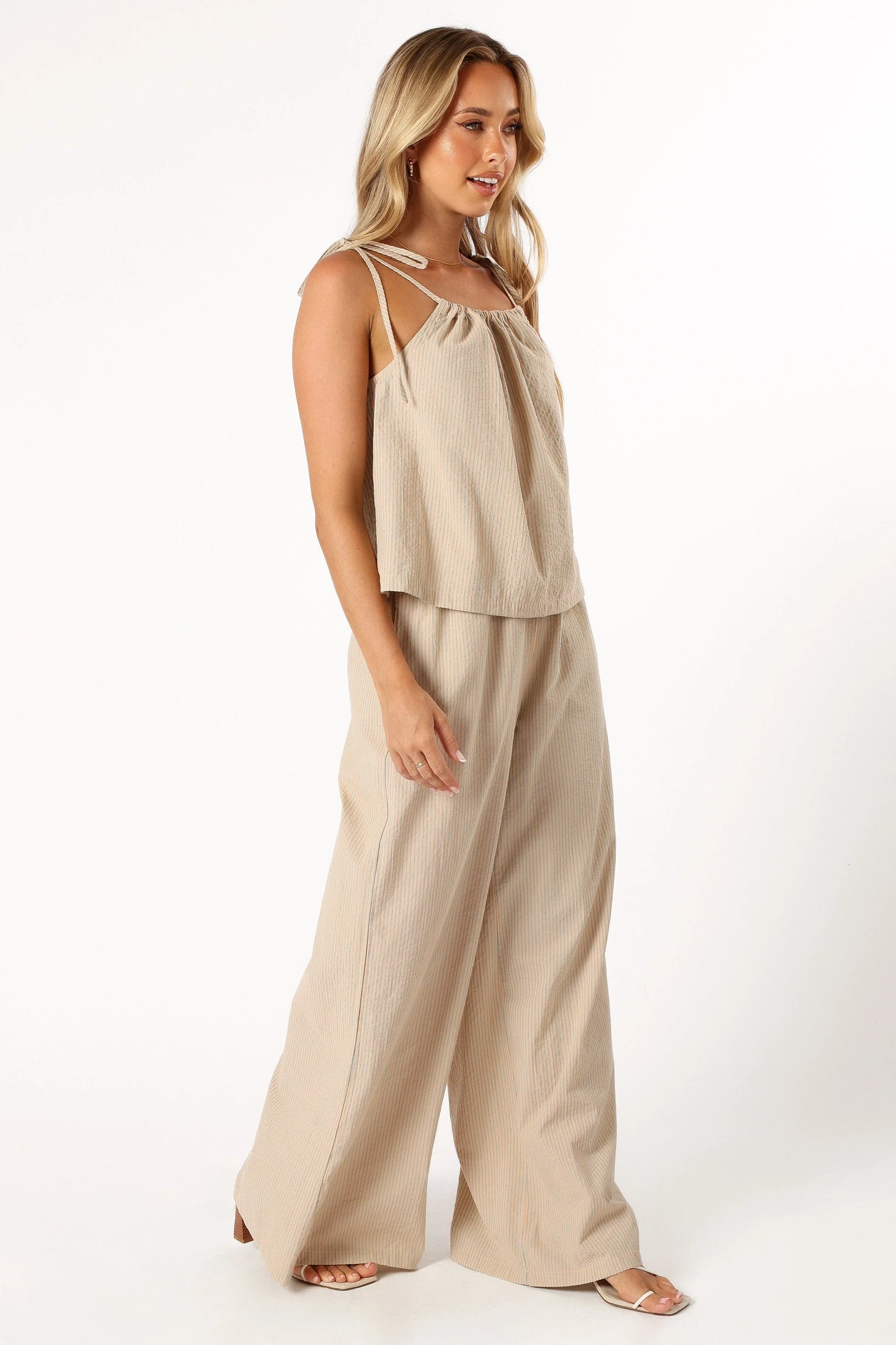 Savanna Striped Pants Apricot