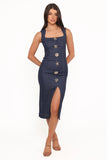 Slater Midi Dress Denim