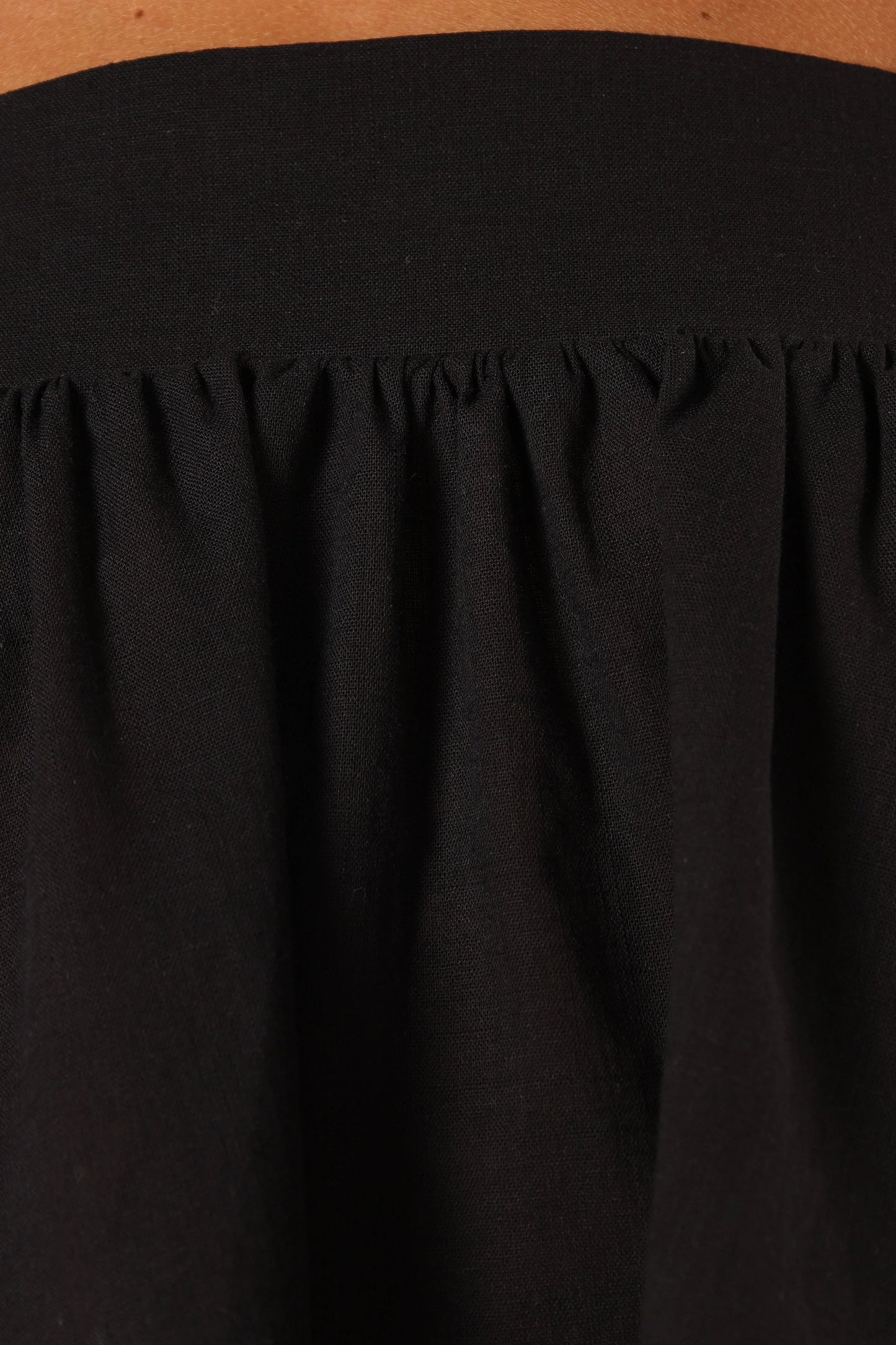 Raye Ruffle Strap Top Black
