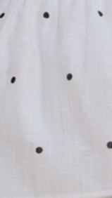 Ziva Strapless Top and Shorts Set White Polka
