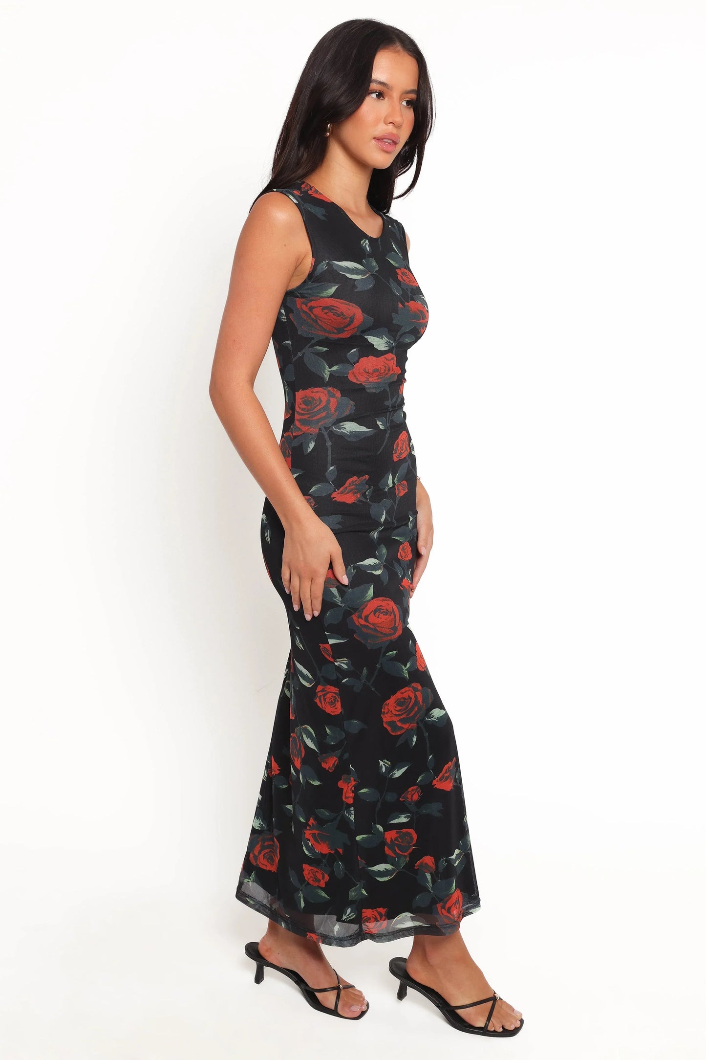 Drea Maxi Dress Rose Print