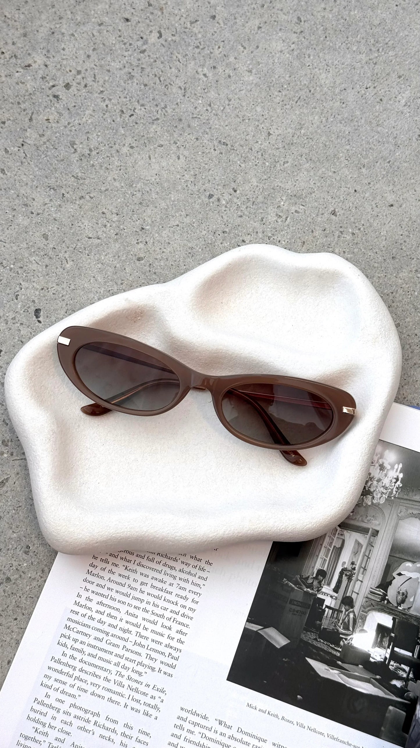 The Rae Sunglasses Taupe Brown