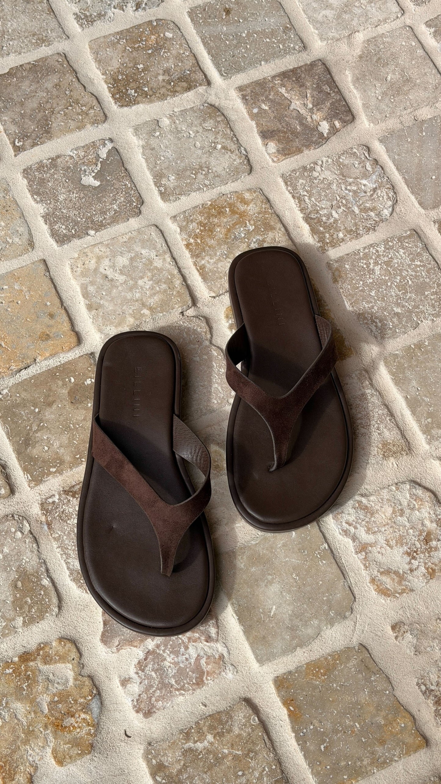 Orianna Slide Dark Cacao Suede