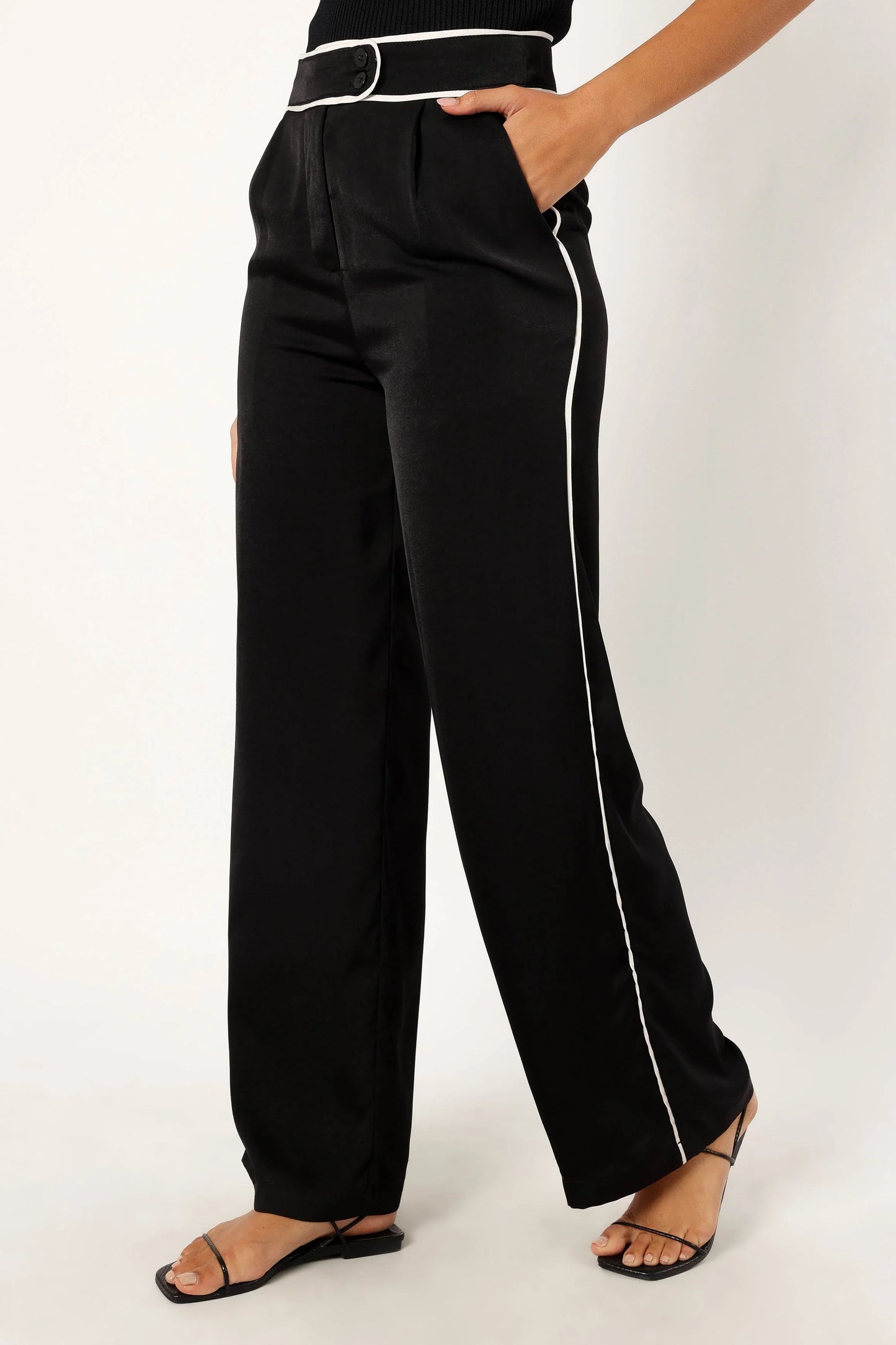 Uriah Wide Leg Pants Black