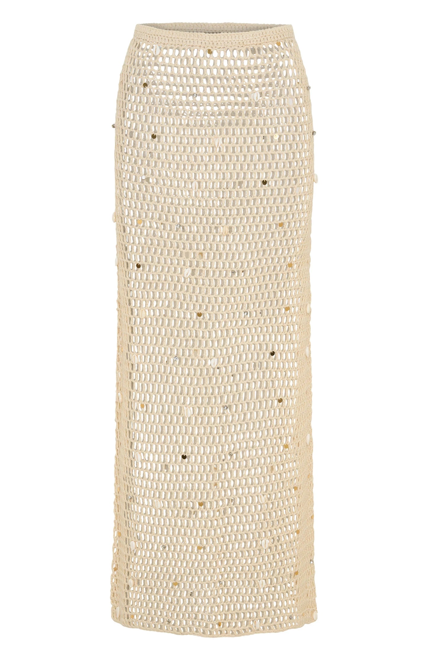 Dance With You Crochet Maxi Skirt Sand
