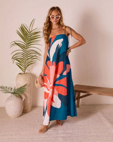 Sunkissed Escape Abstract Maxi Dress