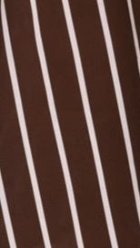 Vanessa Oversized Mini Dress Brown Stripe