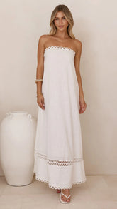 Sandra Maxi Dress White