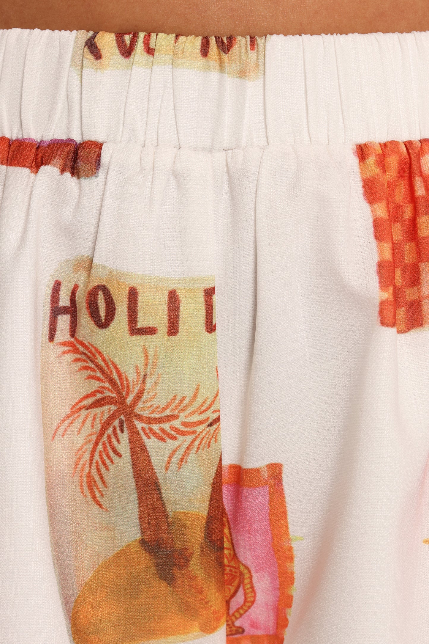 Aaliyah Shorts White Multi