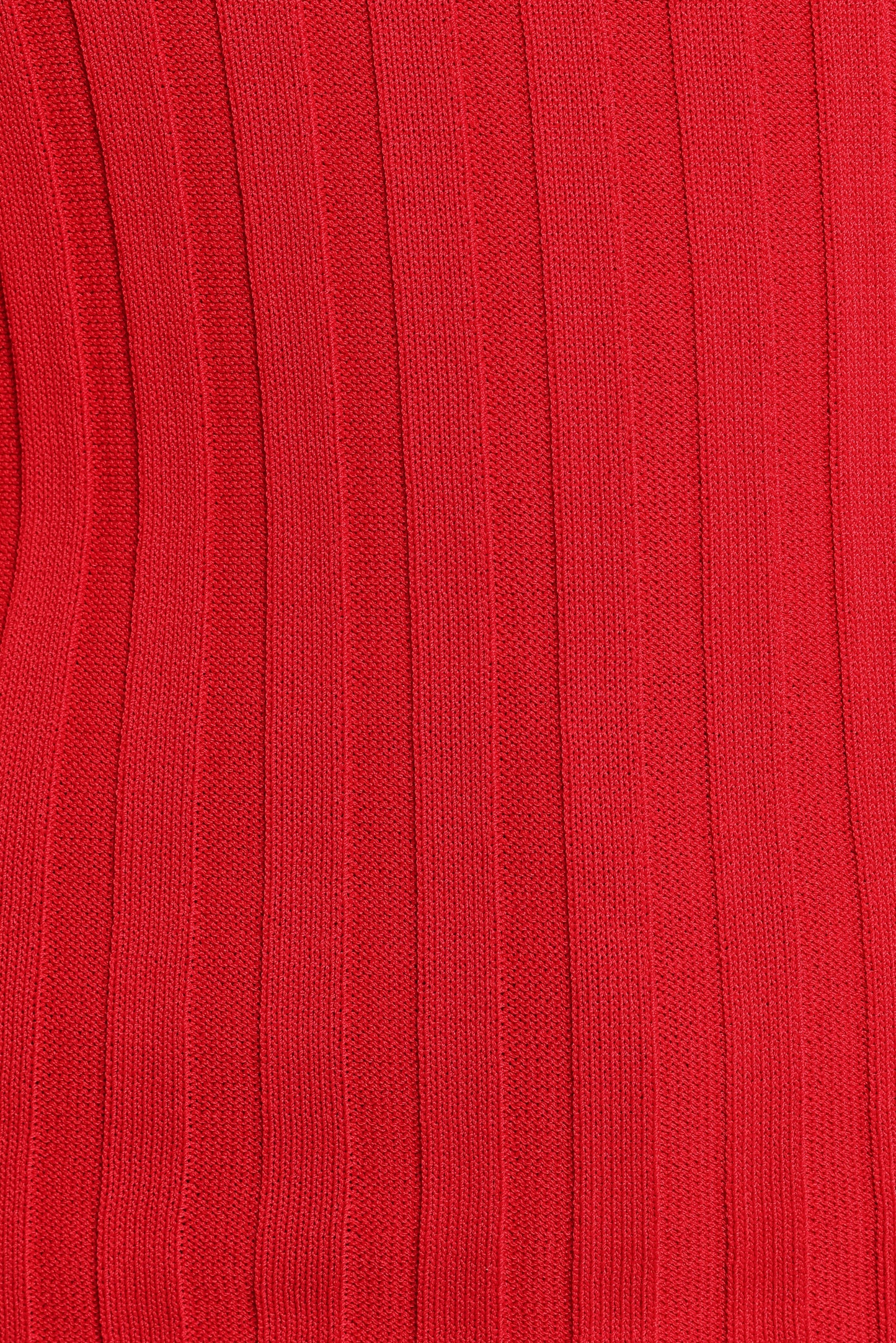 Aneesa Wide Rib Knit Top Red