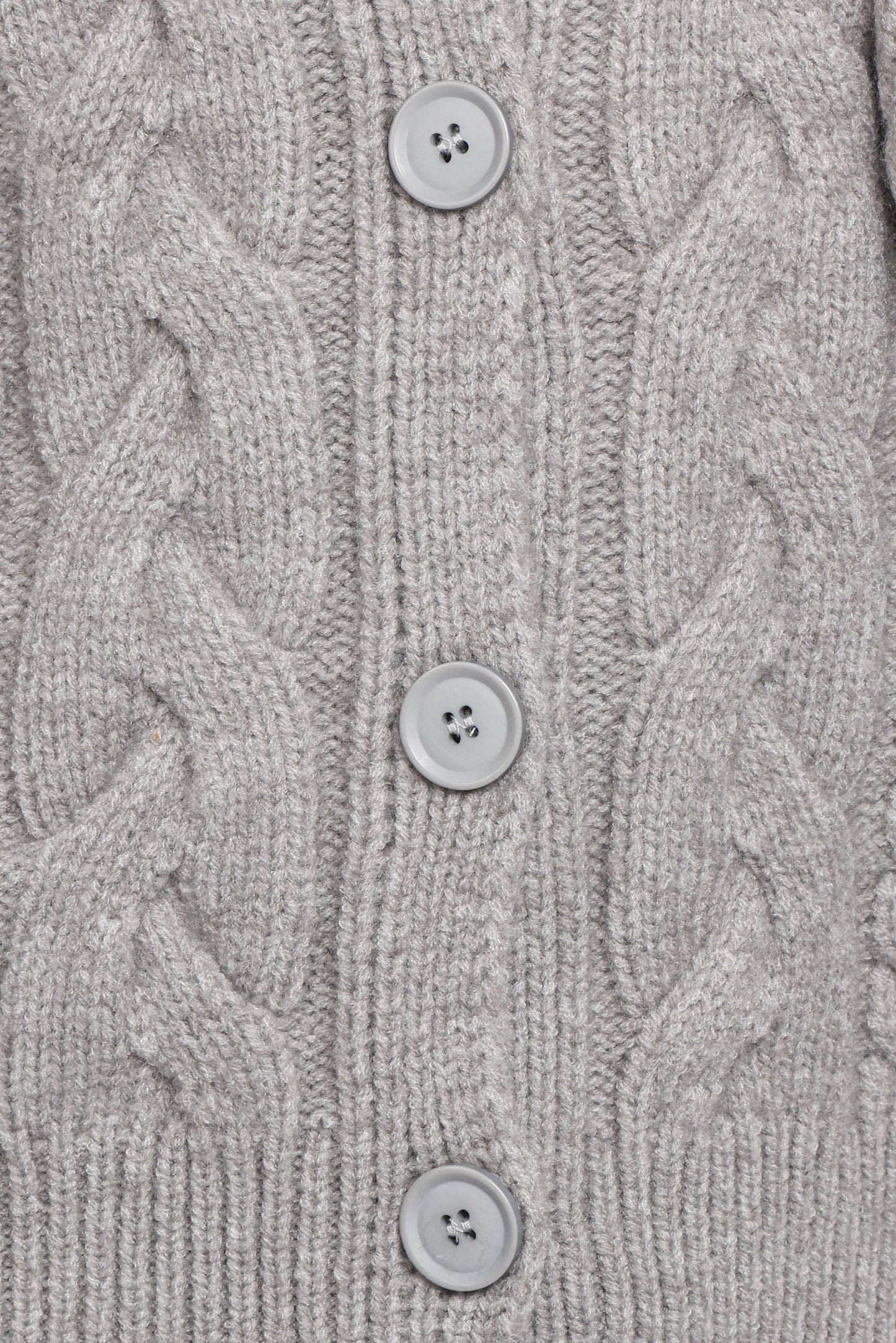 Nika Cable Knit Cardigan Grey