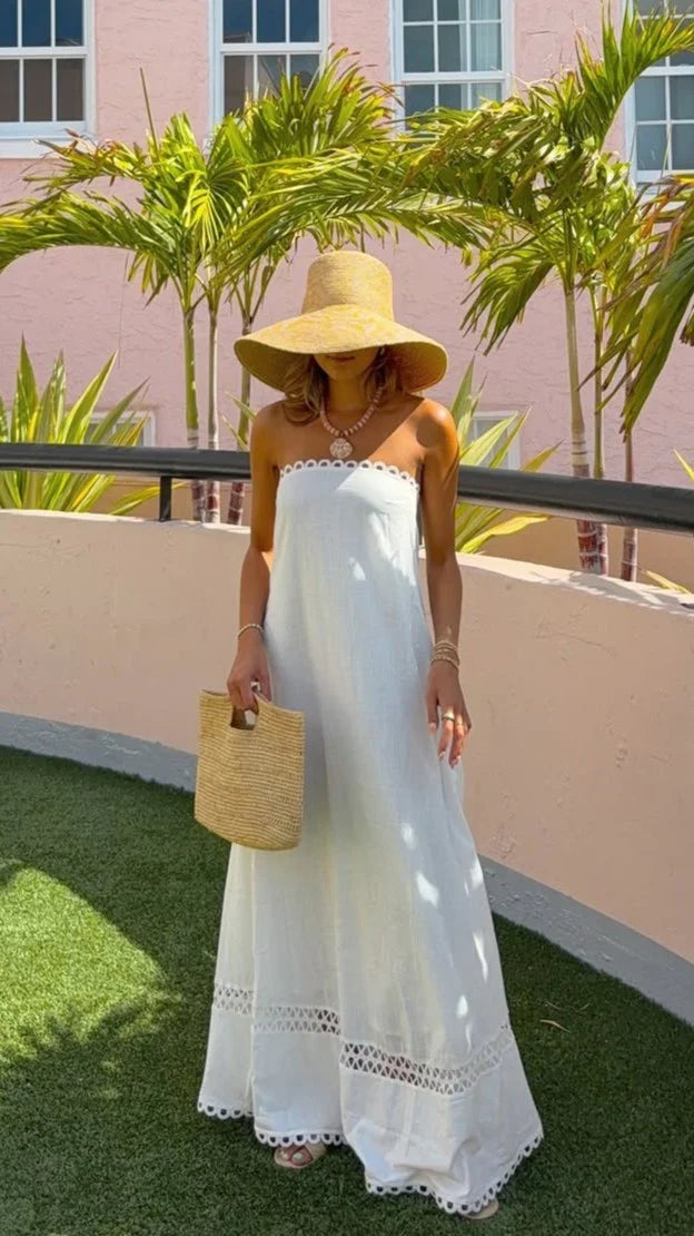 Sandra Maxi Dress White
