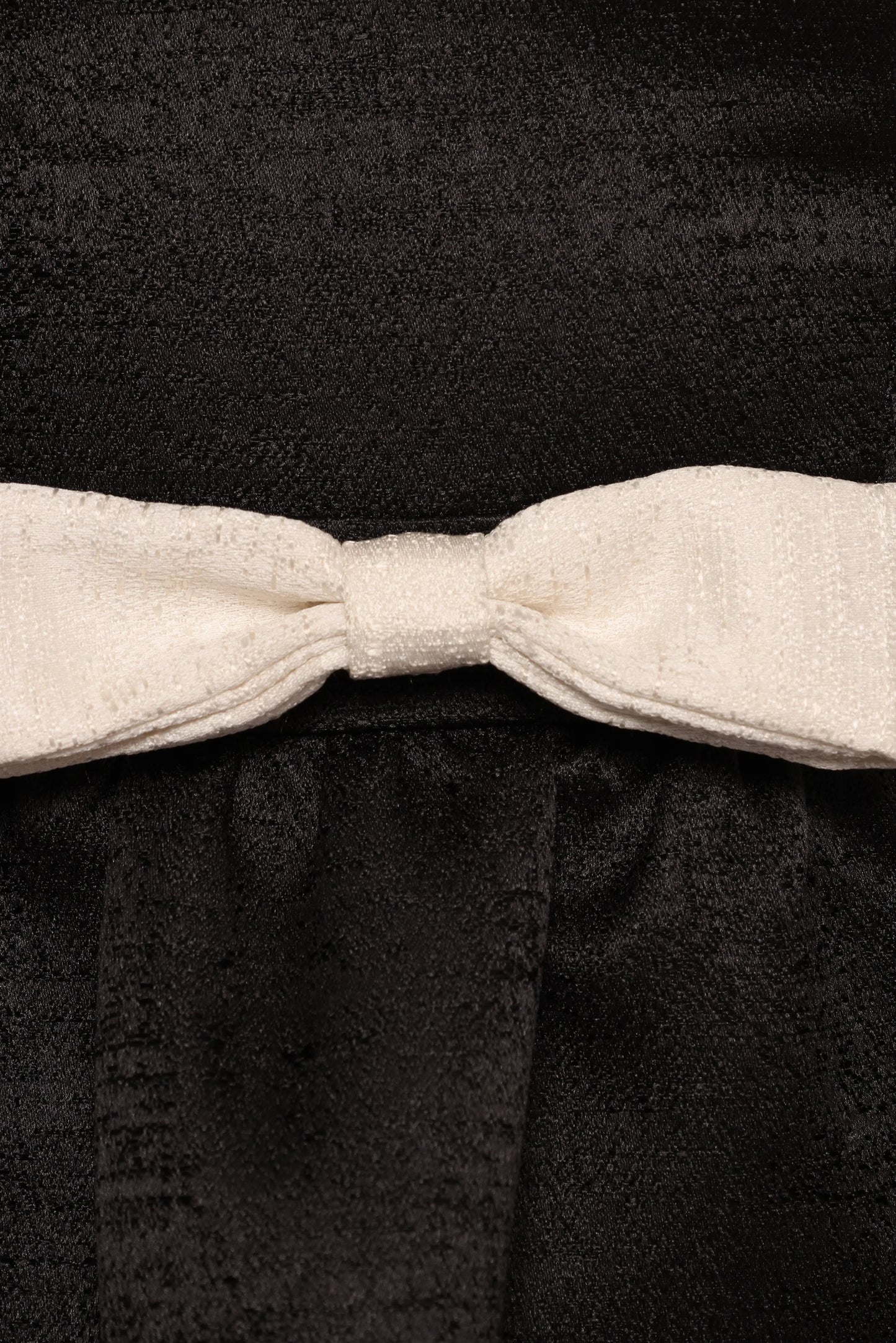 Valentina Mini Bow Dress Black Ivory