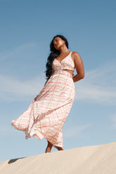 Sydney Maxi Dress Sunset Check