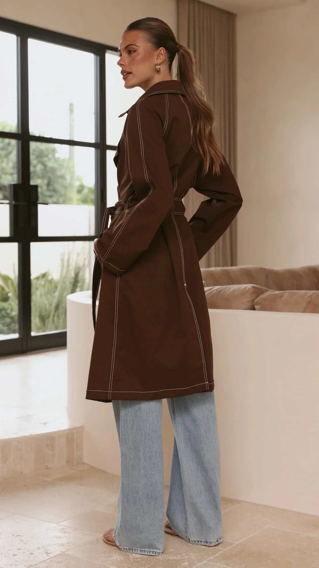 Cora Trench Coat Brown