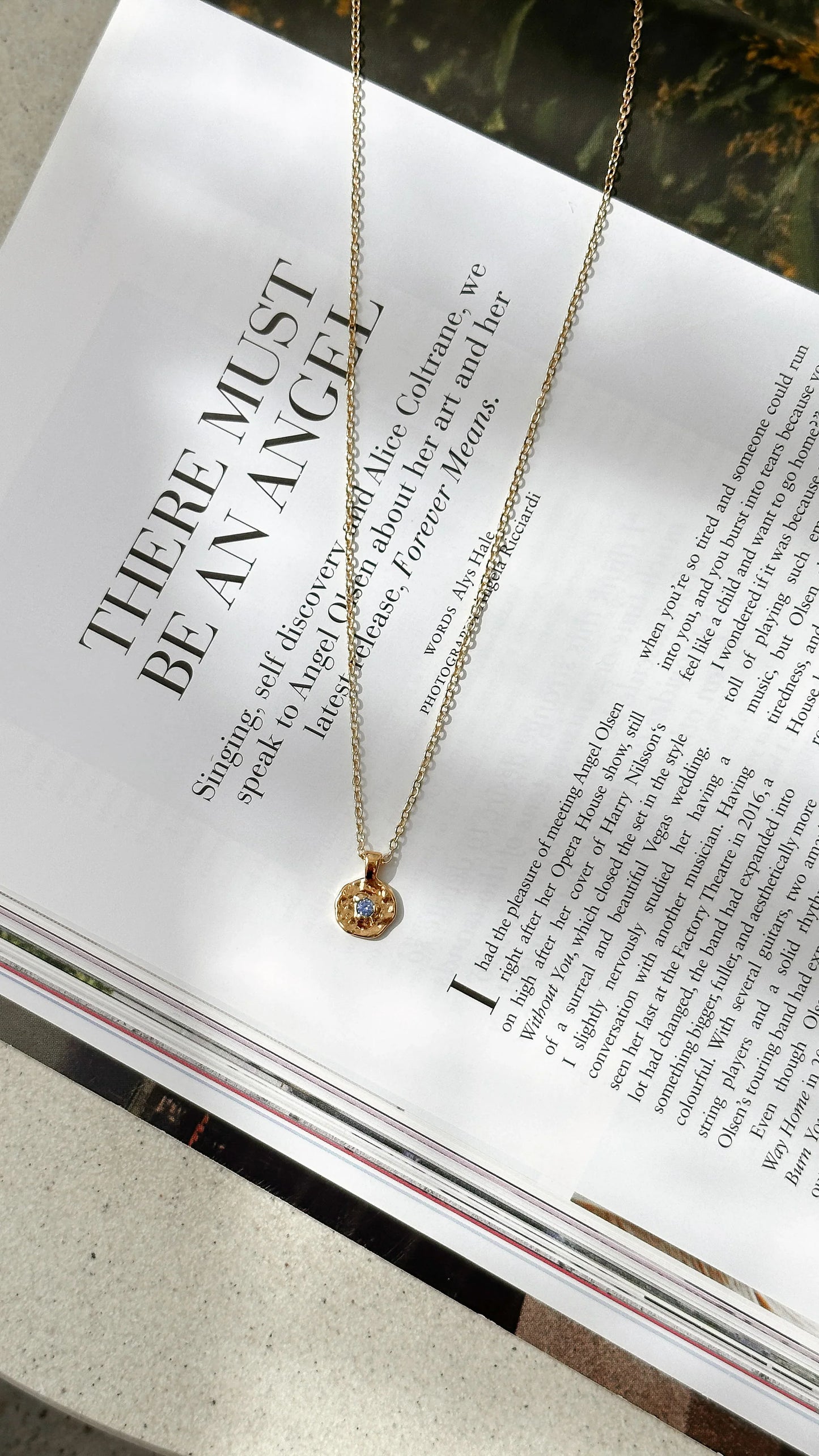 September Birthstone Necklace Sapphire