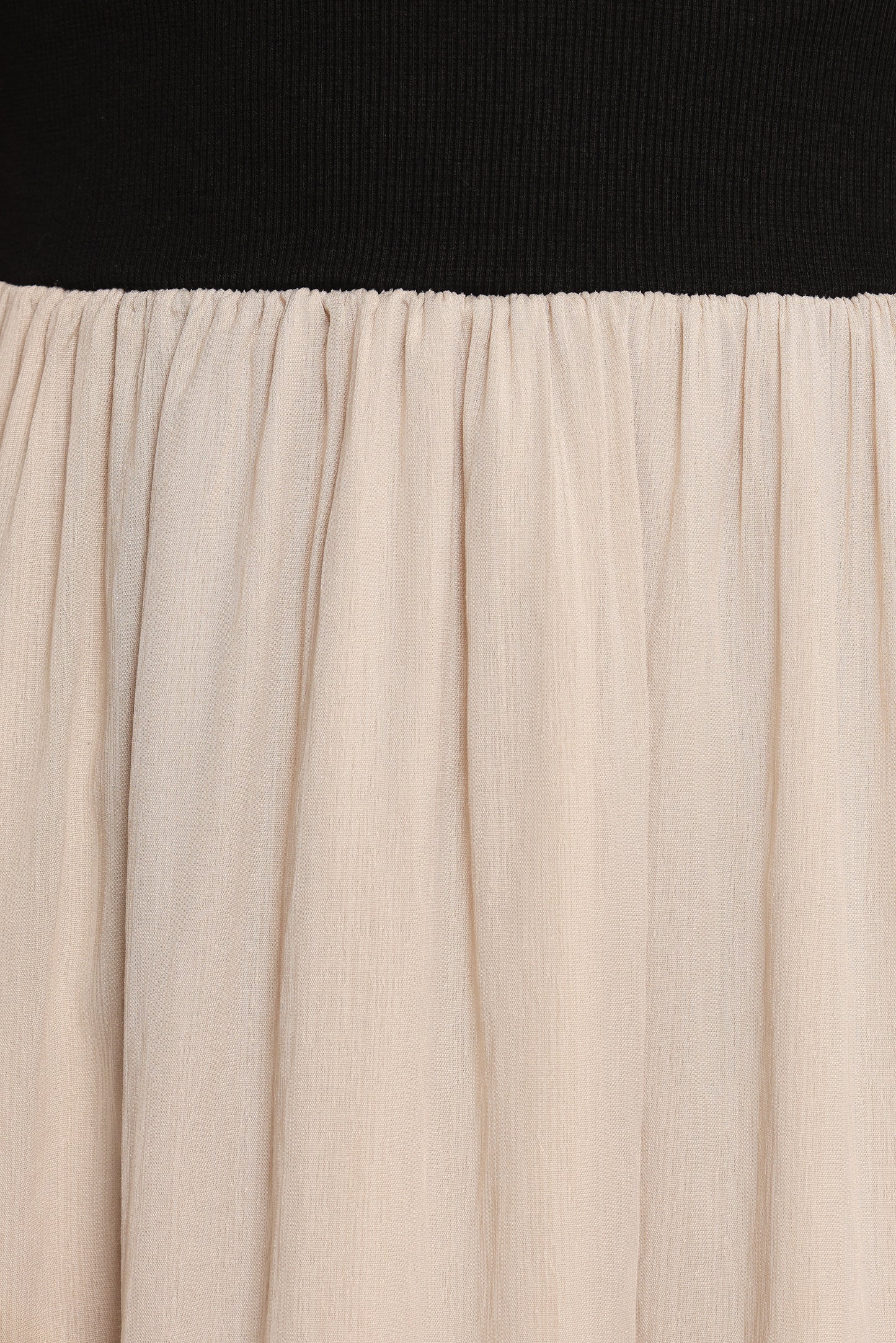 Isolde Midi Dress Black Beige