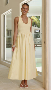 Amira Maxi Dress Yellow
