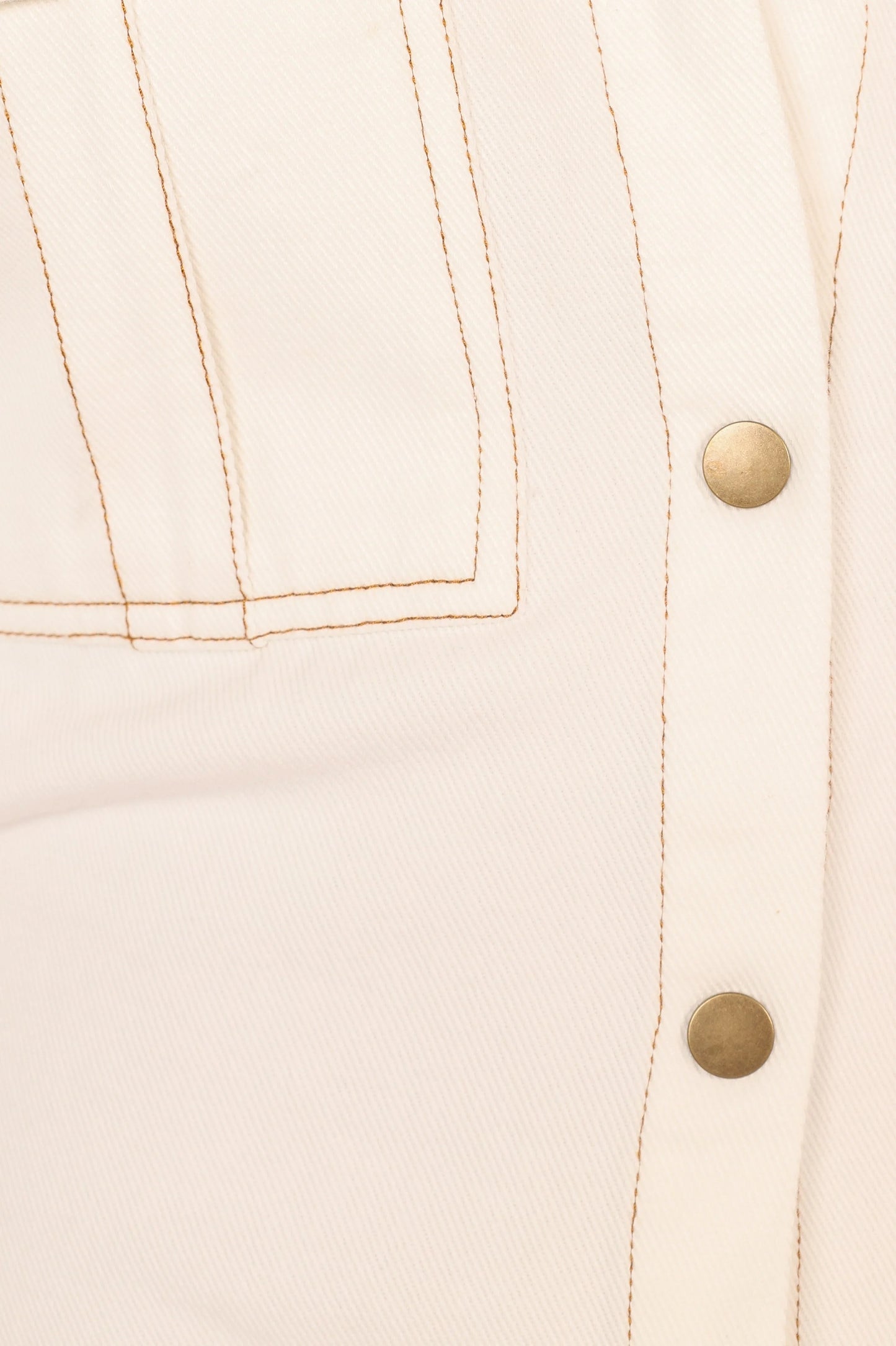 Hailey Denim Mini Dress White Denim