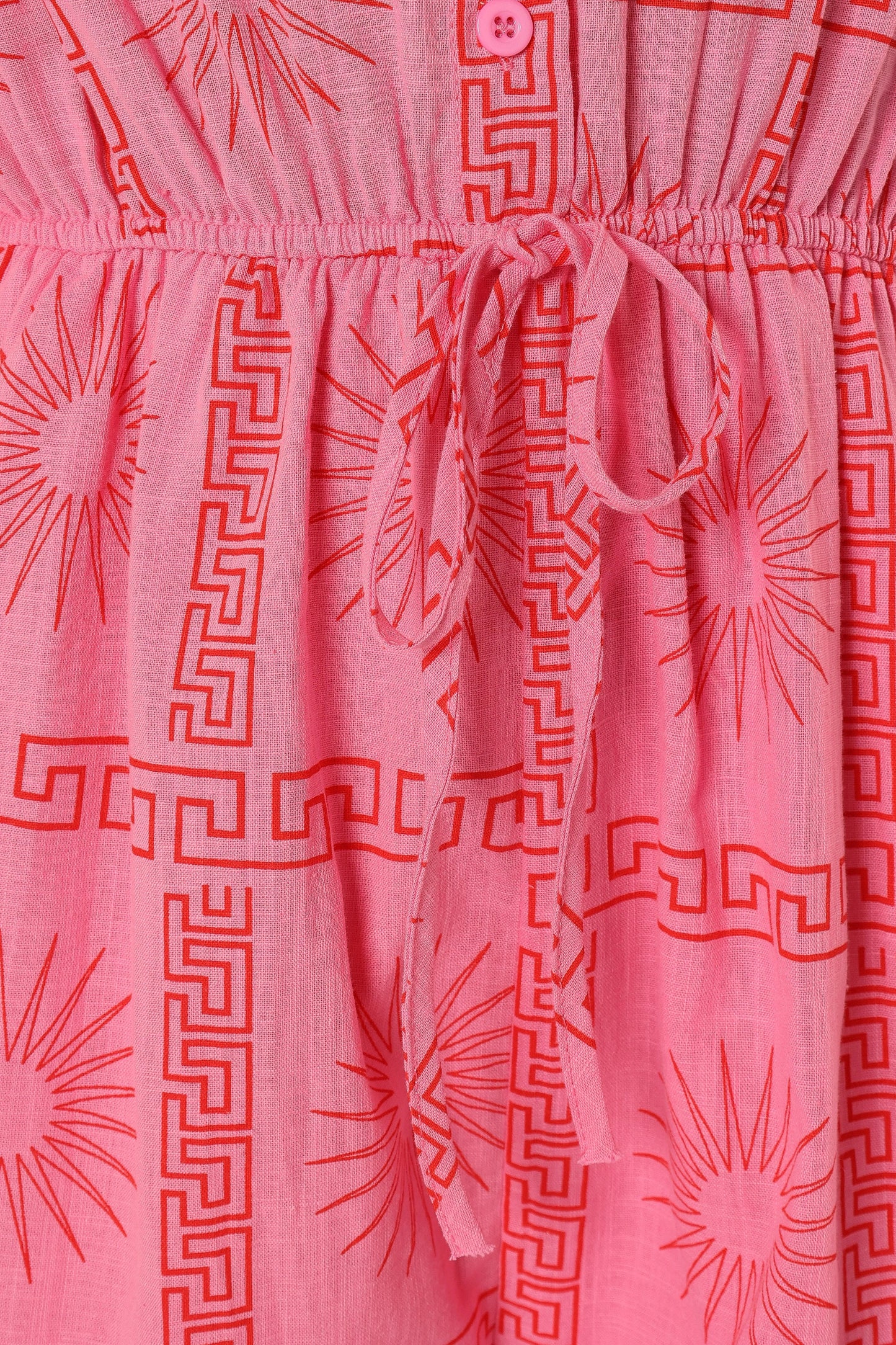 Ilios Romper Pink Print