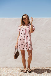 Bertine Mini Dress Pink Polka Dot