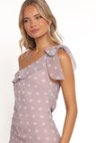 Celestine Maxi Dress Lavender Polka Dot