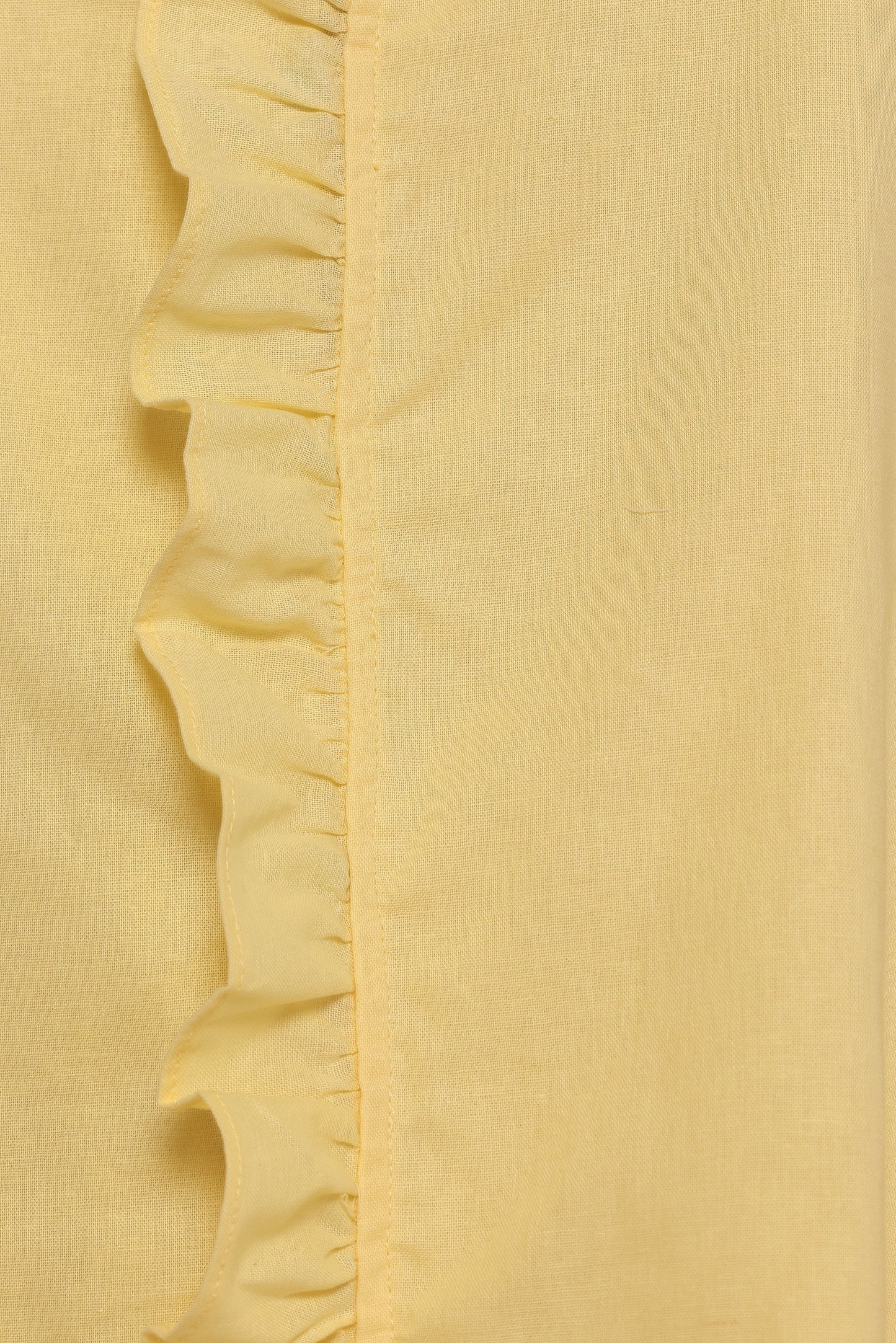 Cassandra Ruffle Mini Dress Butter Yellow