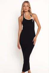 Freja Maxi Dress Cream Black