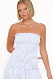 Parkway Maxi Dress Blue Gingham