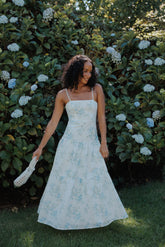 Botanique Midi Dress Blue Floral