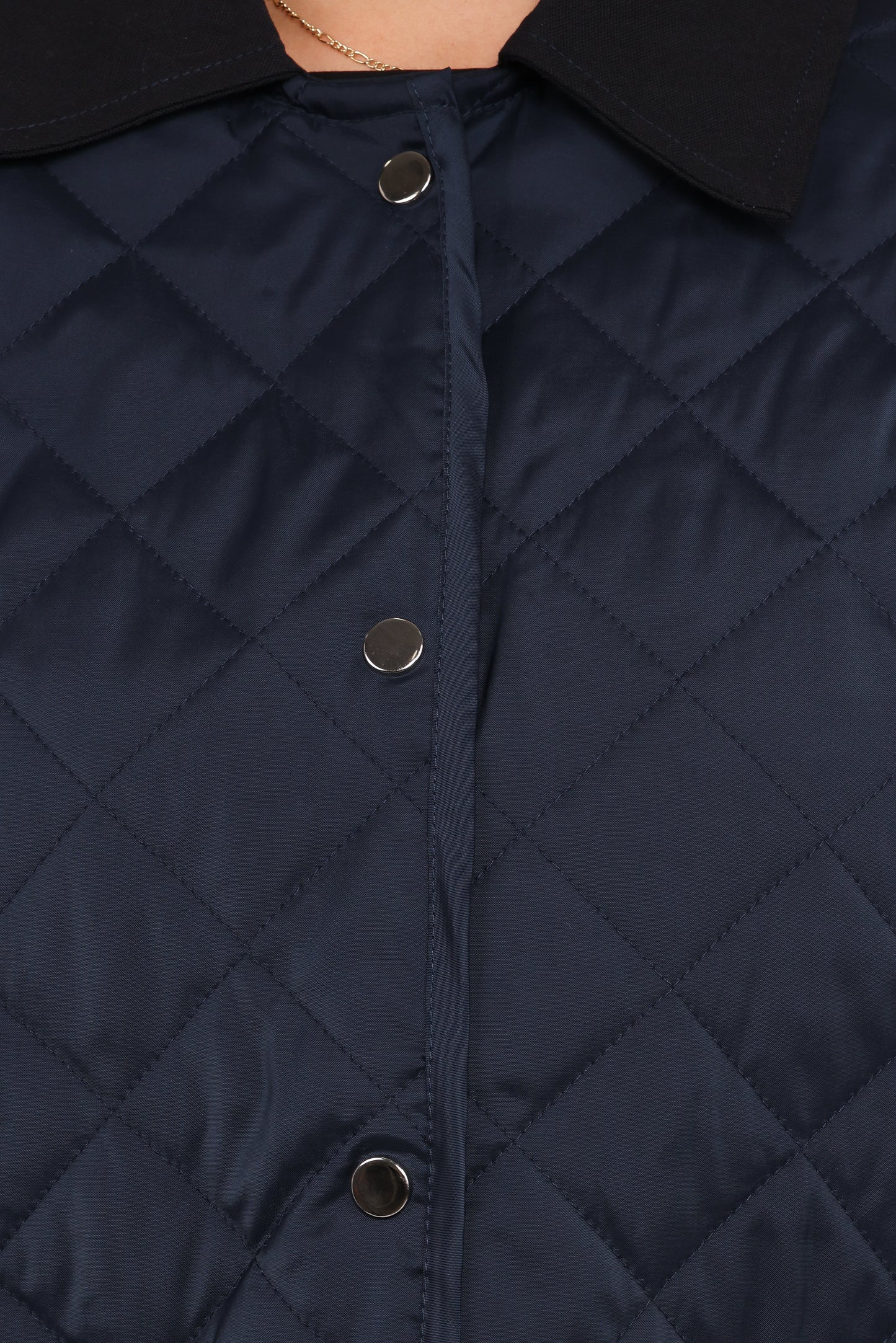 Lynly Quilted Barn Jacket Navy