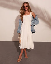Carolina Joy Fit and Flare Maxi Dress