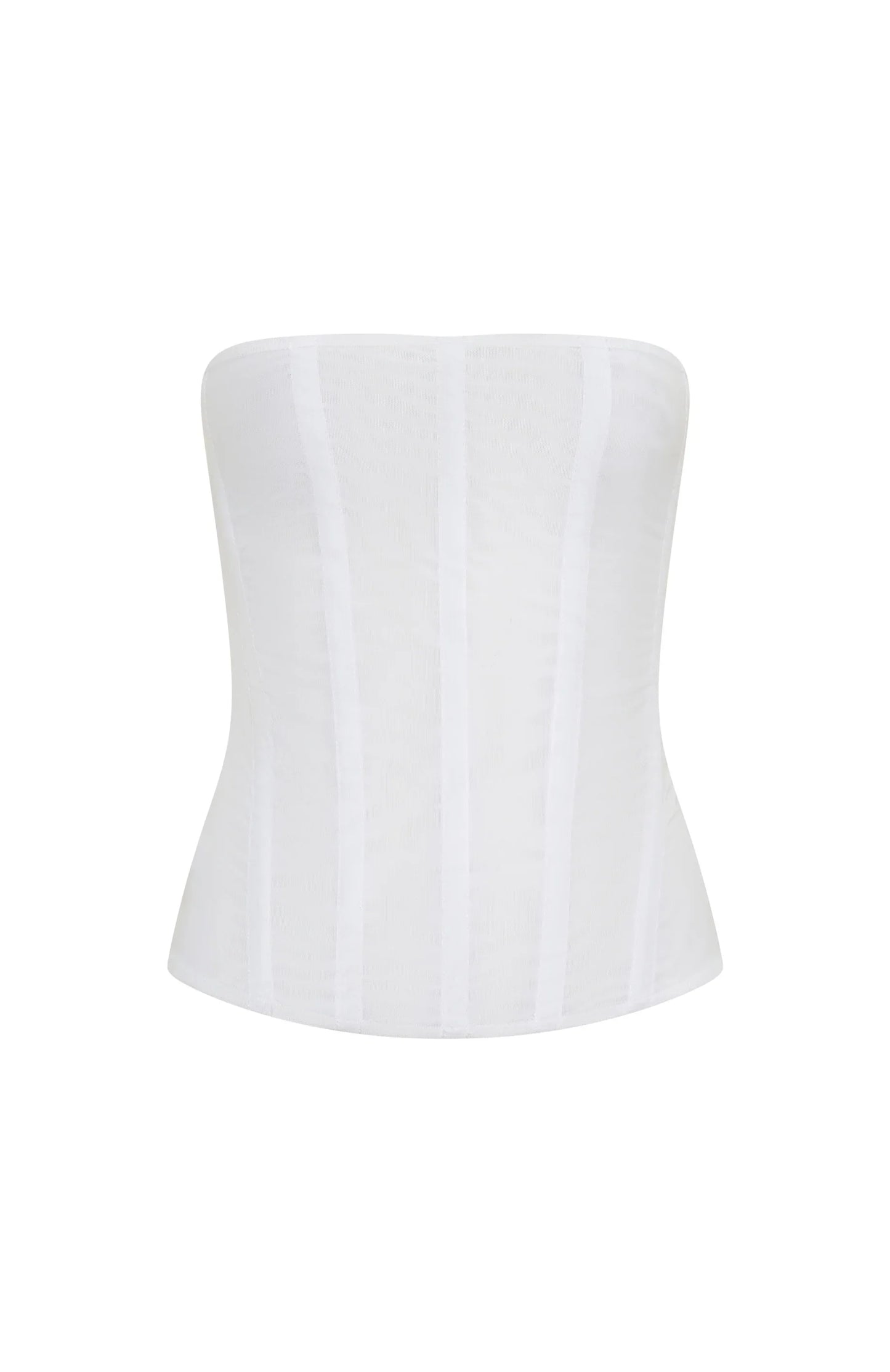 Tell Me A Secret Strapless Bustier White