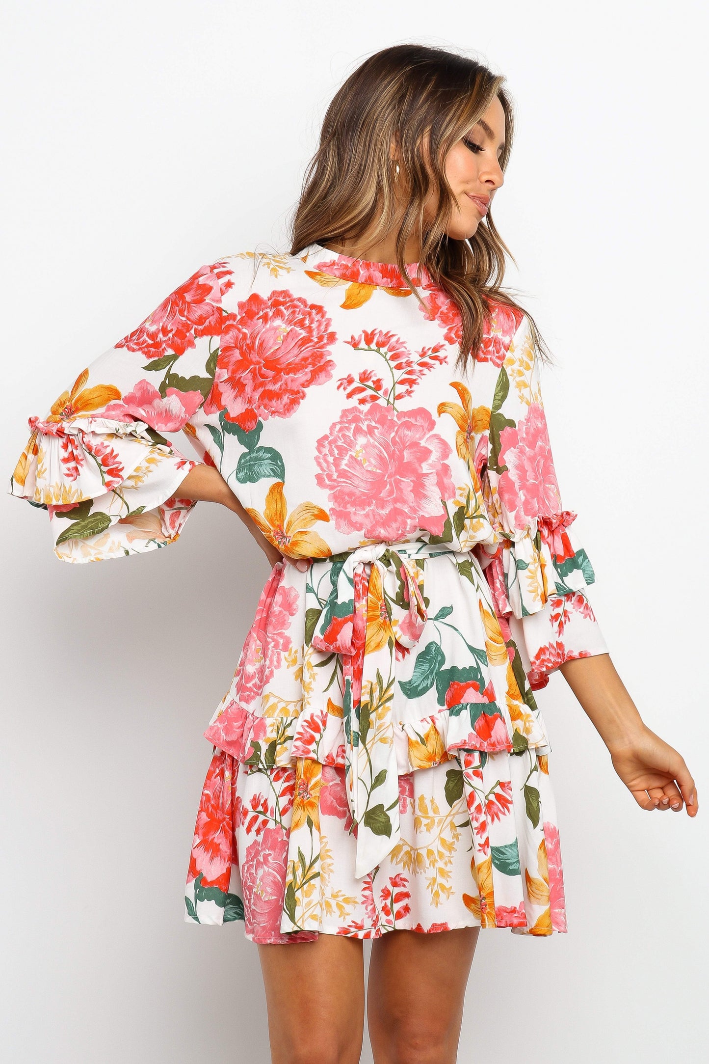 Peta Dress White