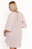 Doran Mini Dress Beige White