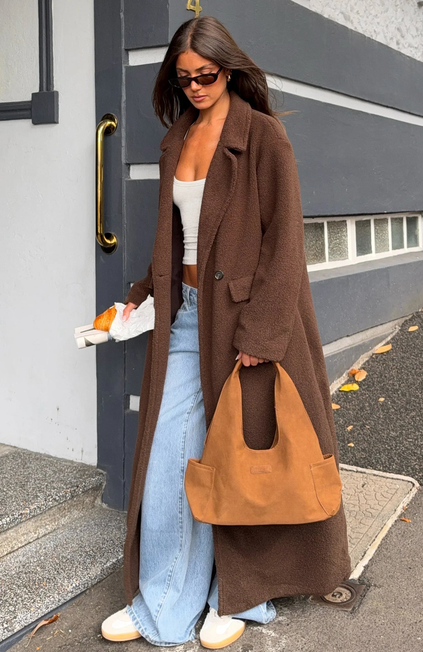 Got To Go Teddy Coat Coffee