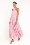 Dottie Halterneck Maxi Dress Pink