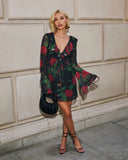 Sweet Romance Ruffle Floral Mini Dress