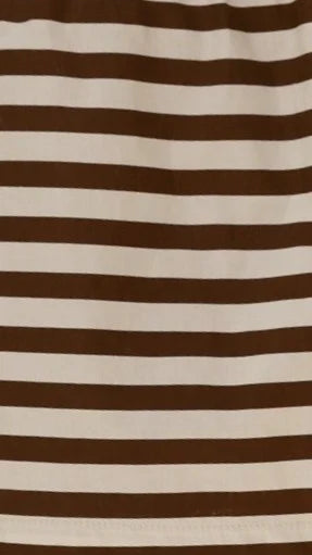 Kienna Shorts Chocolate Beige Stripe