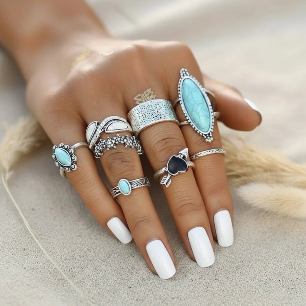 Bohemian Vintage Ring Sets