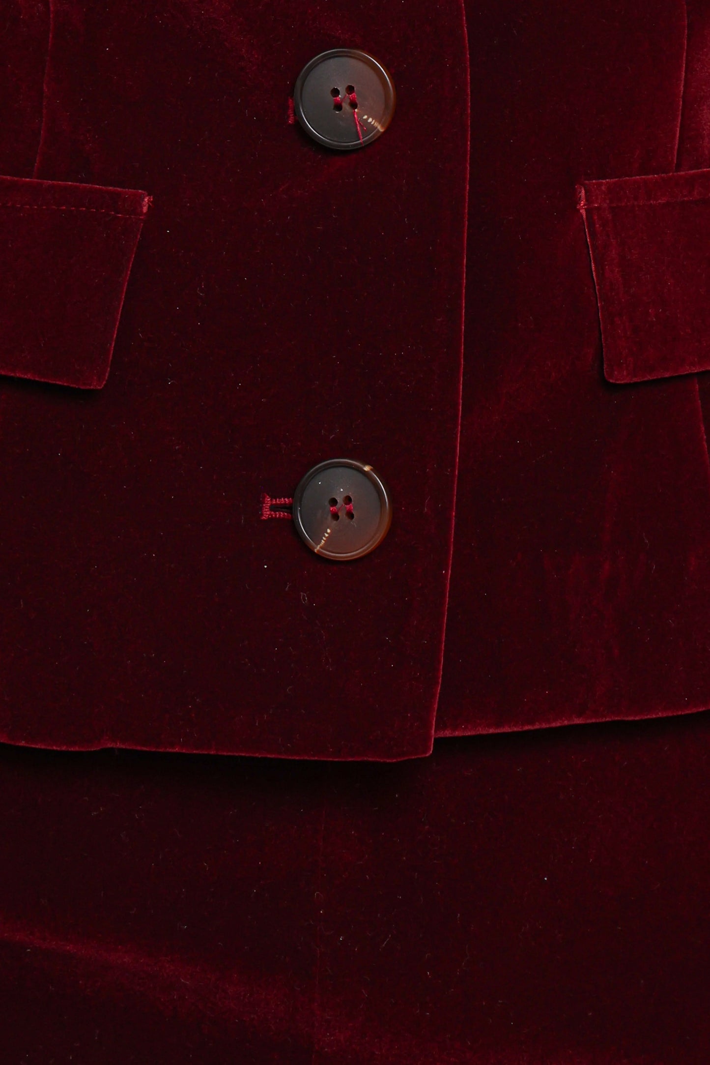 Lainey Velvet Cropped Jacket Burgundy