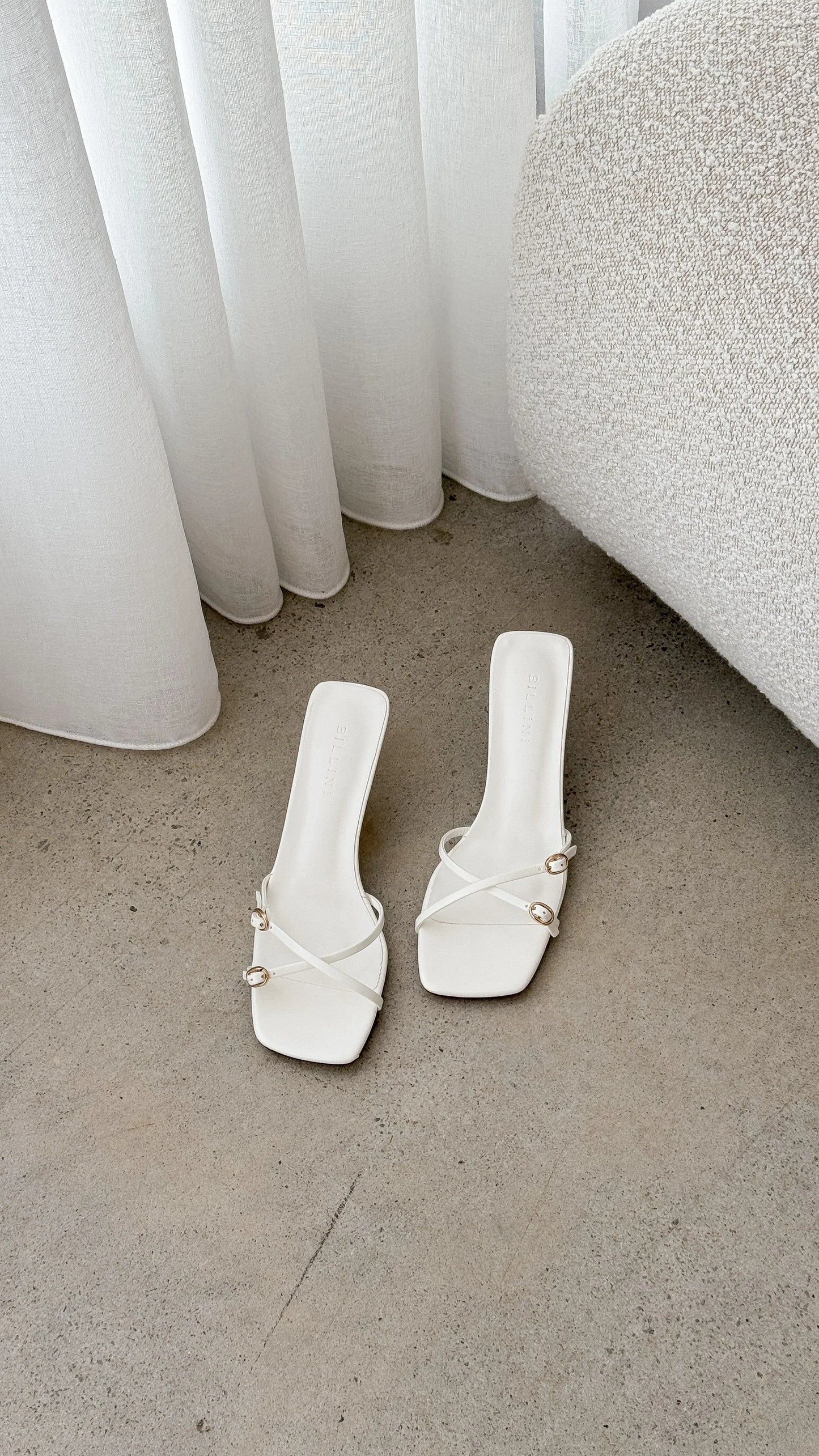 Tilo Heel White Shine