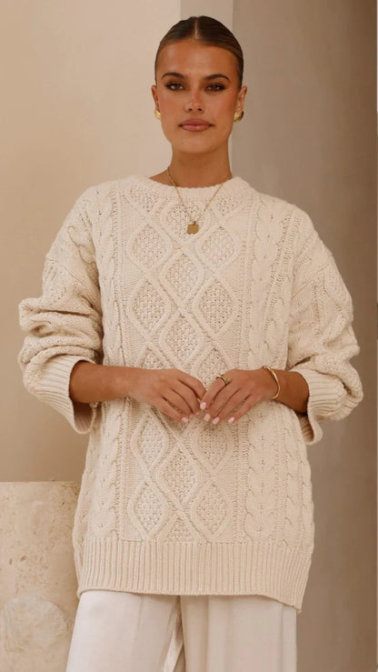 Luna Knit Sweater Cream