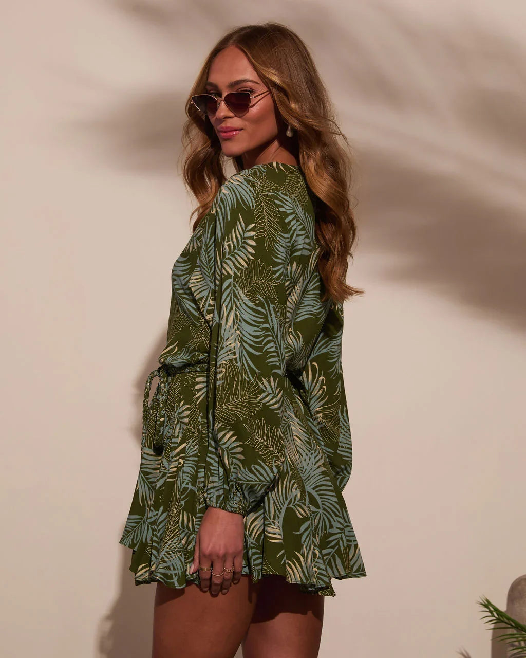 Ocean Breeze Waist Tie Mini Dress