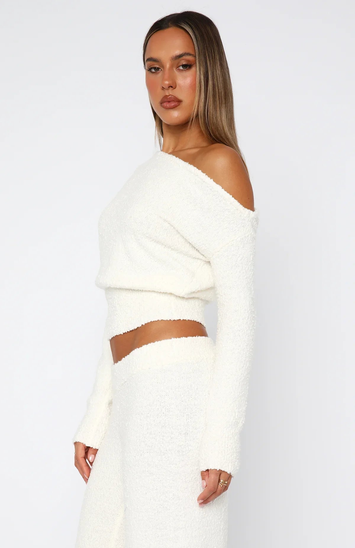 Please Be Mine Knit Sweater Off White