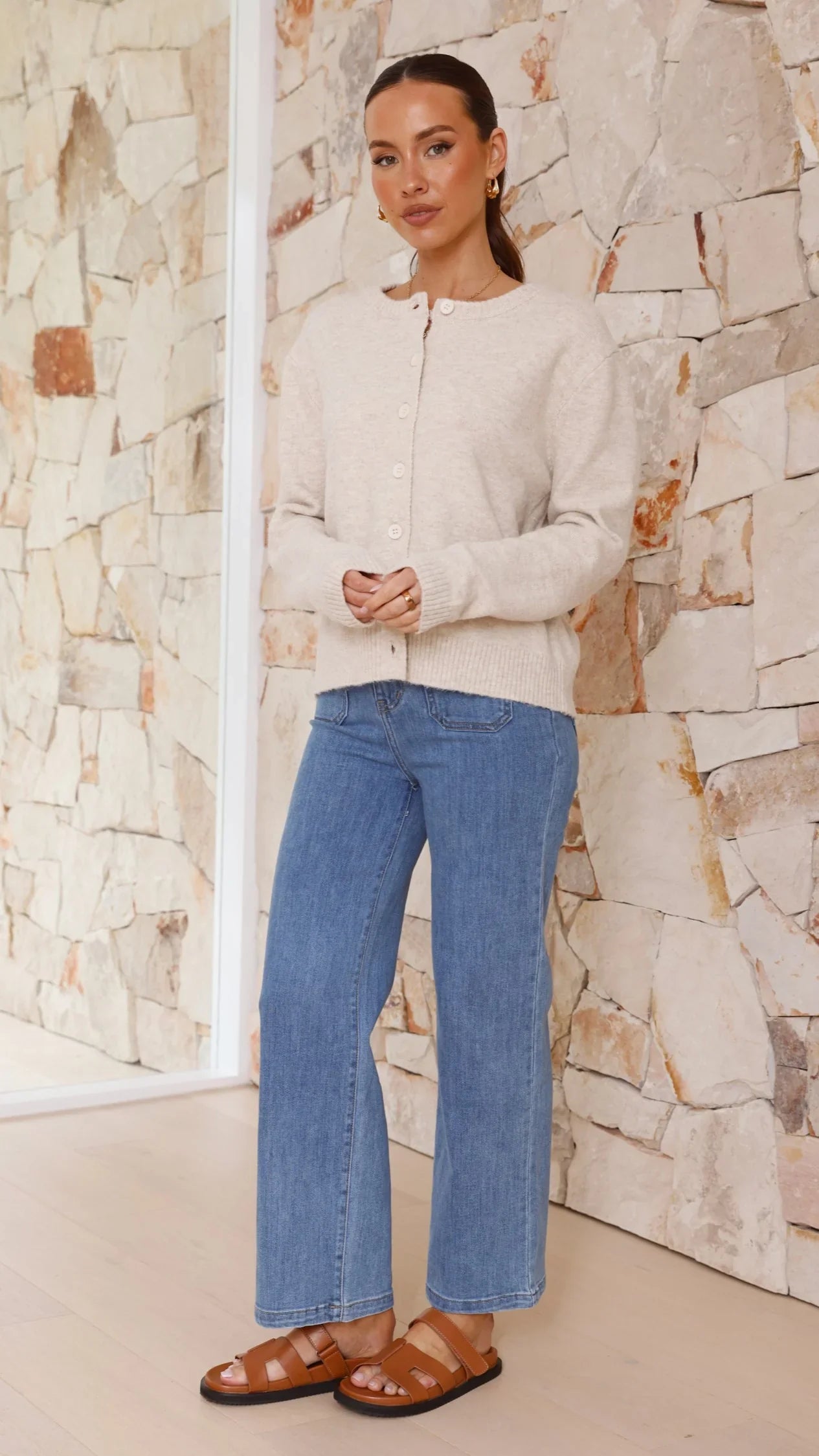 Carinna Knit Jumper Beige