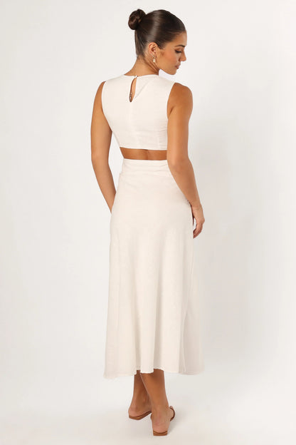 Sola Midi Dress White