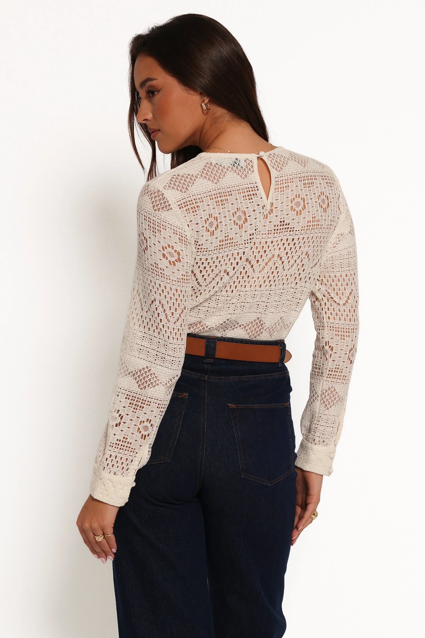 Maddot Long Sleeve Top Cream