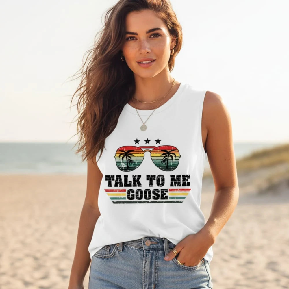 Top Gun Casual Printed Tank Top